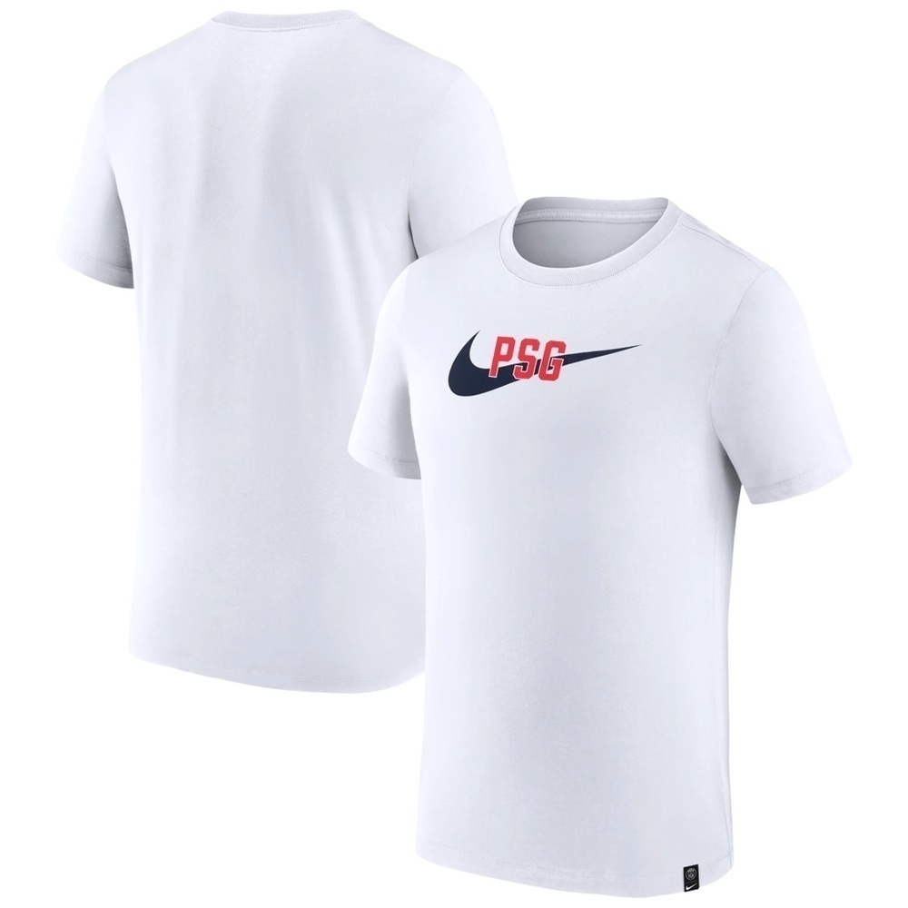 Men's White Paris Saint-Germain Swoosh T-shirt NWOT SIZE M